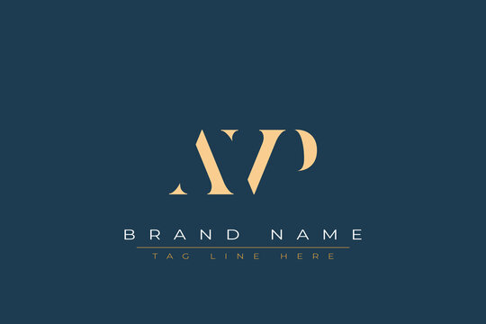 AVP abstract letter logo design. This logo is designed by three abstract letters.
