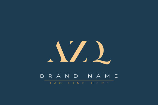 AZQ abstract letter logo design. This logo is designed by three abstract letters.