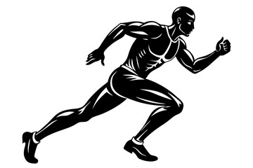 silhouette of a man running © Arnob