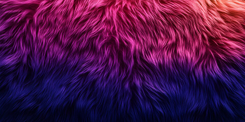 Fototapeta premium Vibrant Pink and Blue Fur Texture, Abstract Background Image