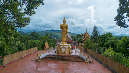 buddha statue Lao Temple, buddha statue in city