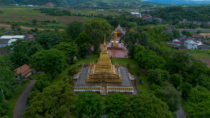 buddha statue Lao Temple, buddha statue in city