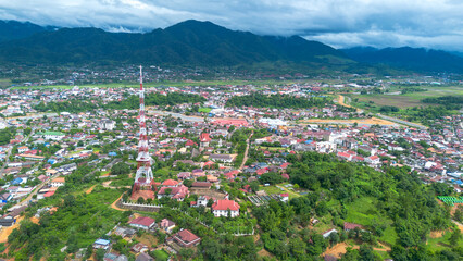 View of the city of the city Northern of 
Laos