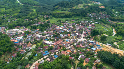 View of the city of the city Northern of 
Laos