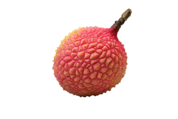 The Unique Flavor of Ripe Lychee with isolated on transparent background