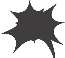 Comic speech bubble. Cartoon manga frame with bomb explosion effect. Boom clouds silhouette for text. Surprise box for sale banner