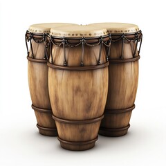 Vibrant Conga Drum Set 3D for World Music Clipart
