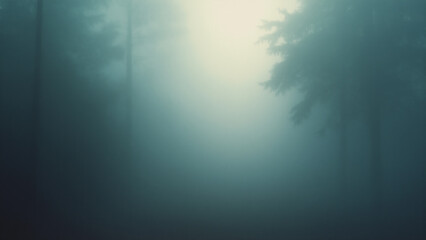 Fototapeta premium Fog weather theme. Generative ai.