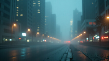 Obraz premium Fog weather theme. Generative ai.