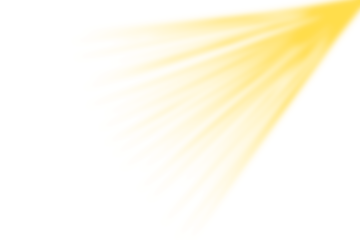 Glowing light rays explosion effect. Sun light with shine rays isolated on transparent background. Sunshine flare light. Sparkle sunlight overlay. Abstract shine light effect. Yellow light ray PNG