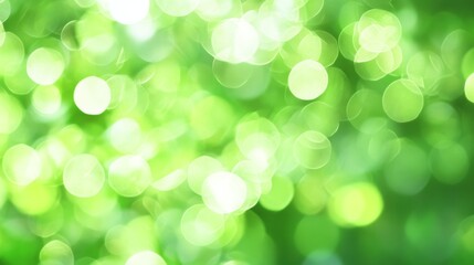 Obraz premium Green background with green circles. The circles are blurry and overlapping