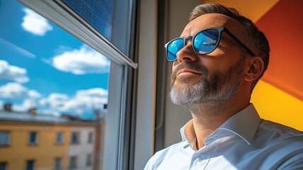Solar panel installation on a garden plot during sunny daytime for renewable energy generation