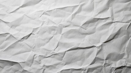 Fototapeta premium White paper with a lot of wrinkles. The paper is torn and crumpled