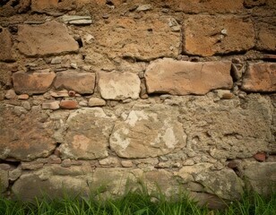 Obraz premium The old shabby brick wall background texture