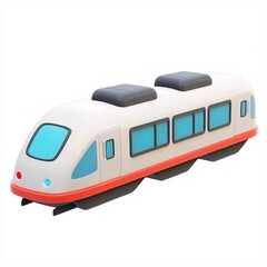 Fototapeta premium train icon 3d icon and illustration isolated white background