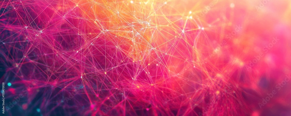 Poster abstract background of network lines connection