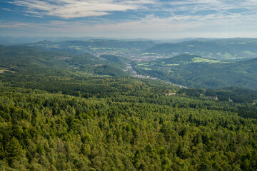 Naklejka premium view from decinsky sneznik in bohemian switzerland