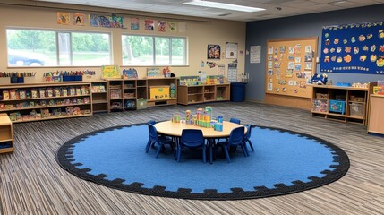 Bright and Cheerful Classroom Setup for Early Childhood Education