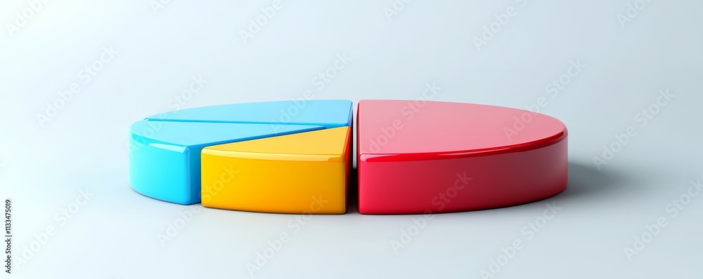 Poster colorful pie charts and bar graphs illustrating progress in project development, project tracking, b