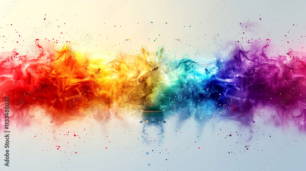 Poster vibrant color swirls create a mesmerizing abstract visual experience