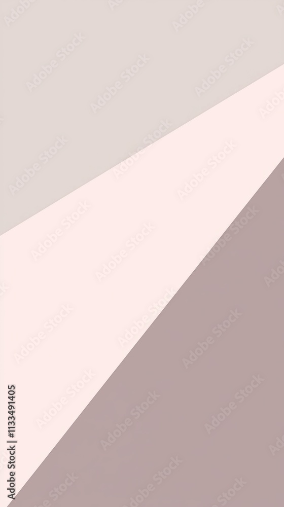 Aufkleber soft pink and muted purple hues intersecting create a dynamic diagonal composition, resulting in a s