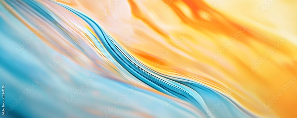 Poster smooth, elegant curves intertwine, creating a mesmerizing visual experience with a dynamic interplay