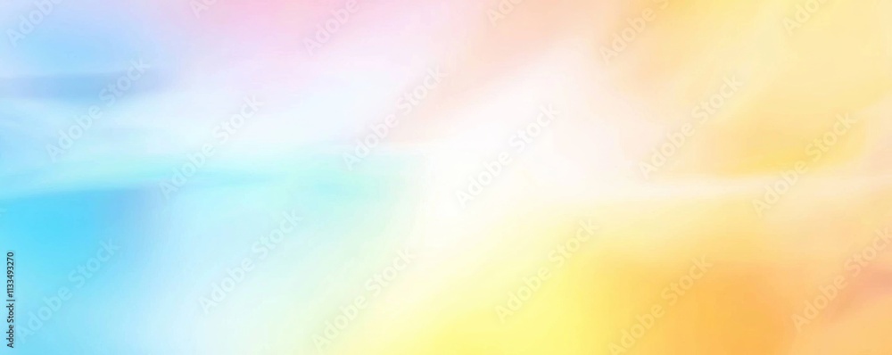 Poster soft pastel colors blend seamlessly, creating a dreamy and ethereal gradient background with a smoot