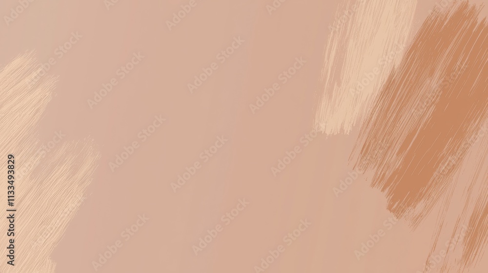 Poster wide brushstrokes in beige and brown hues create a textured and elegant background, perfect for addi