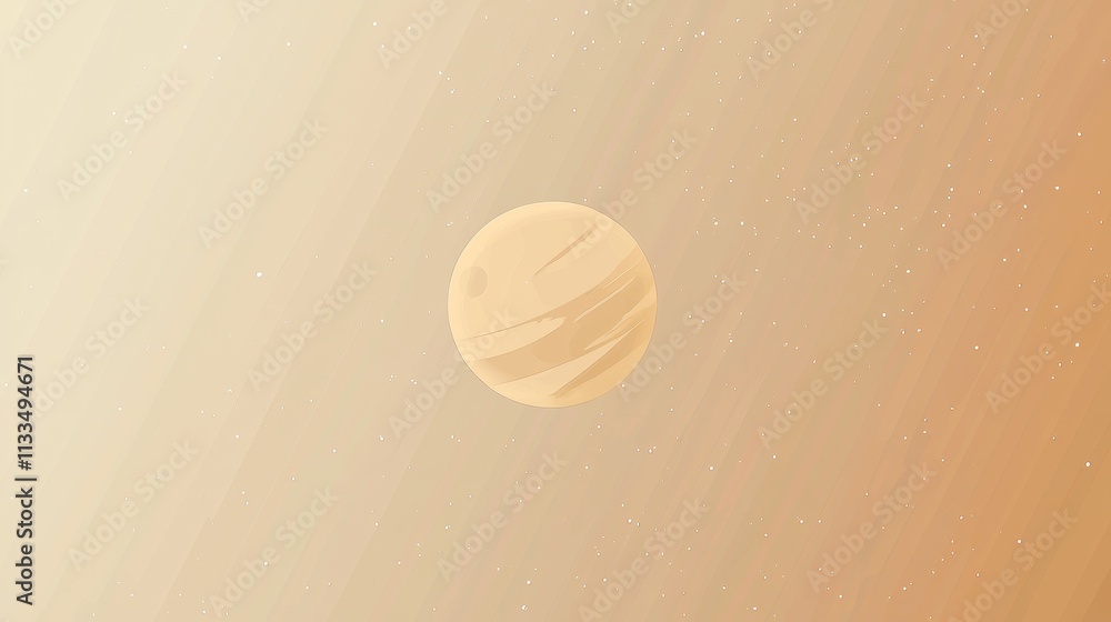 Aufkleber venus, second planet from the sun, rotating in the vast universe with a captivating backdrop of dist