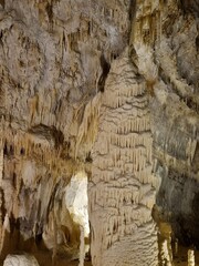 Grotta di Frasassi, Genga, Ancona, Italy. Cave, stalagmite, stalactite