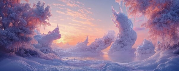 Frost with beautiful shapes