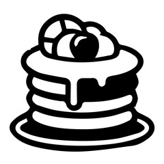 Modern Food Icon Logo Design