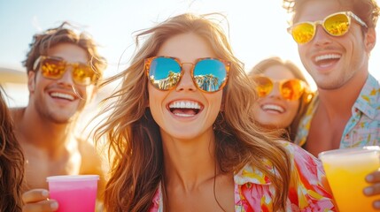Summer Beach Party Vibes: Friends, Fun, and Sunshine!