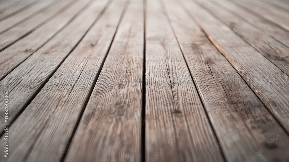 Aufkleber parallel wooden planks forming a weathered surface with a shallow depth of field create a rustic bac