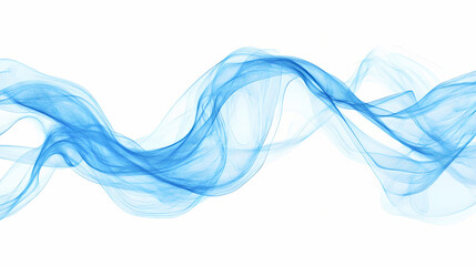 Abstract blue smoke swirls and wisps. Wisp. Illustration