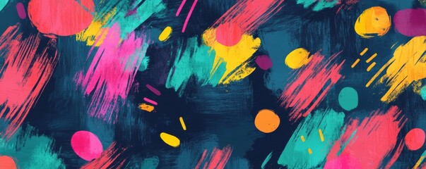Fun seamless scribble pattern background