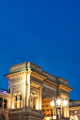 Fototapeta premium Galleria Vittorio Emanuele II at Milan, Italy - Europe Landmarks 