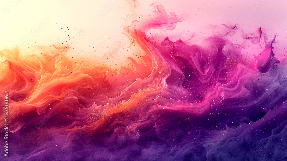 Poster vibrant swirls of color dance in a mesmerizing abstract display of emotion