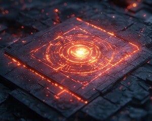 A symbolic glowing ranking overlay highlighting levels of skill in tactical execution, dramatic lighting