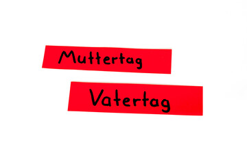 Mothers day and fathers day