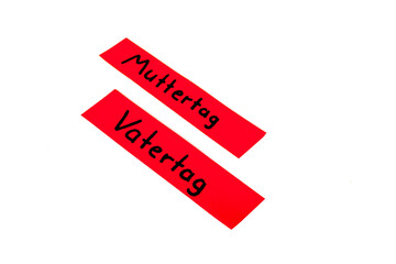 Mothers day and fathers day