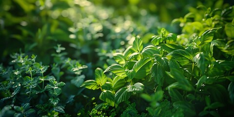 Obraz premium Growing Fresh Herbs and Vegetables in Your Garden, Fresh Herbs and Vegetables You Can Grow Right in Your Backyard