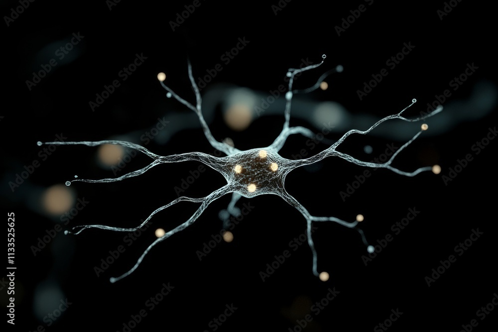 Poster detailed neuron structure visualization