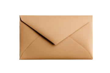 Paper Envelope Isolated on Transparent Background