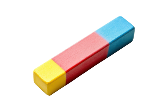 Rubber Eraser Isolated on Transparent Background
