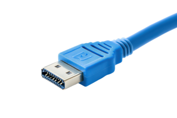 Ethernet Cable Isolated on Transparent Background