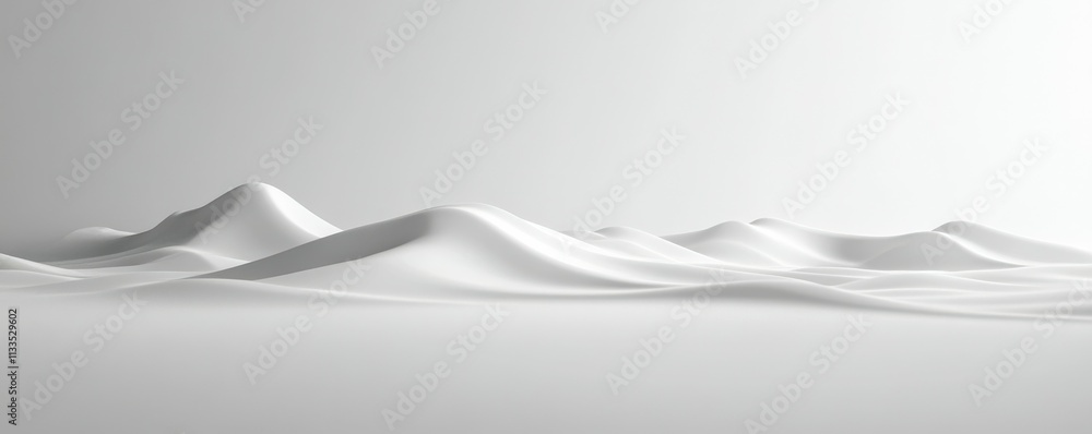 Poster simple white backdrop with faint shadow, empty space,