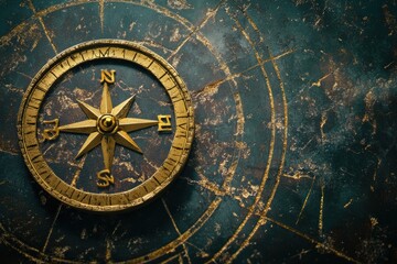 Fototapeta premium An ethical compass symbolizes guidance for justice and transparency in how artificial intelligence is employed, advocating for responsible practices. Generative AI