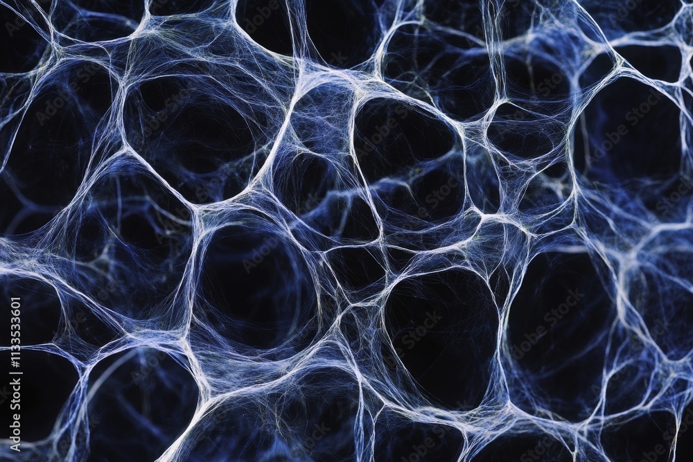 Poster intricate spiderweb network pattern