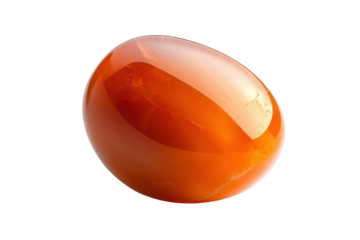 The Beauty and Power of Orange Carnelian Gemstones isolated on transparent background